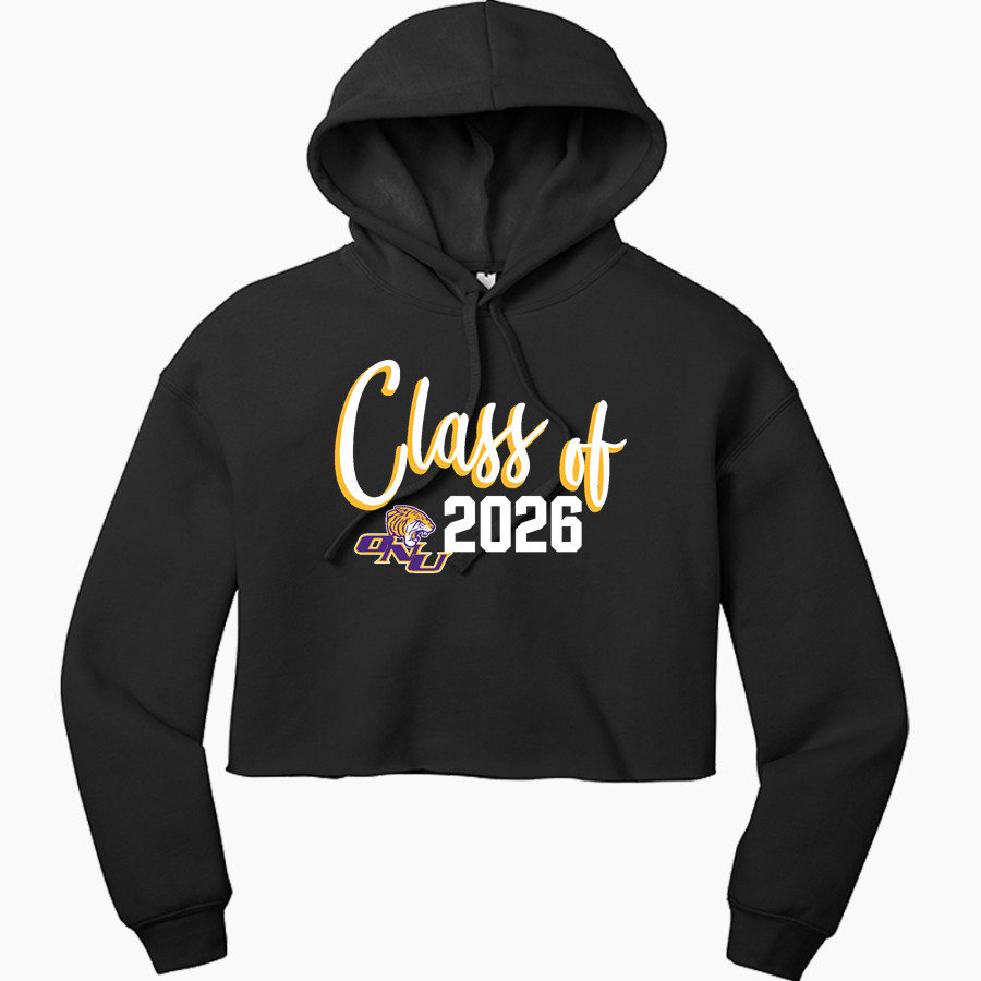 Olivet Nazarene Tigers Bella+Canvas Women's Sponge Fleece Cropped-Fleece Hoodie-