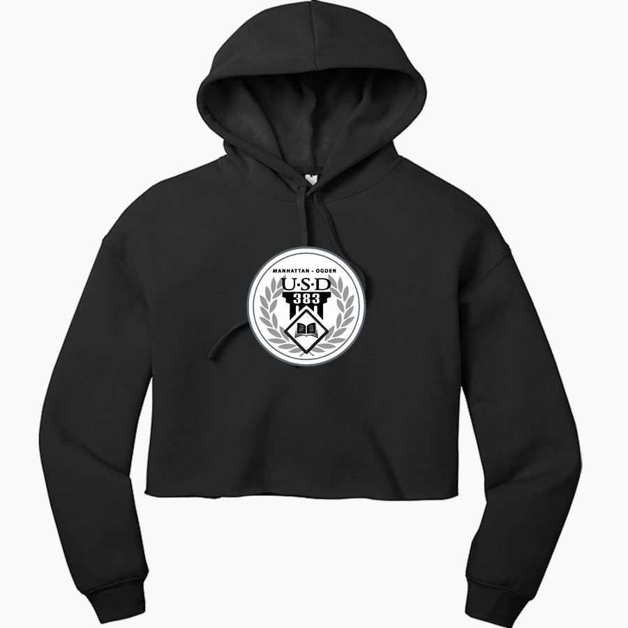 Manhattan-Ogden USD 383 <span class="pdp-name-mascot">Manhattan-Ogden USD 383</span> Bella+Canvas Women's Sponge Fleece Cropped-Fleece Hoodie