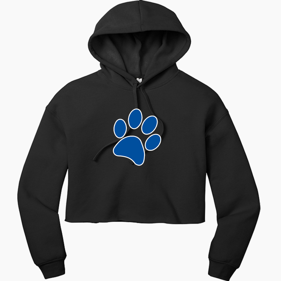 Crow Tigers <span class="pdp-name-mascot">Crow Middle School Tigers</span> Bella+Canvas Women's Sponge Fleece Cropped-Fleece Hoodie