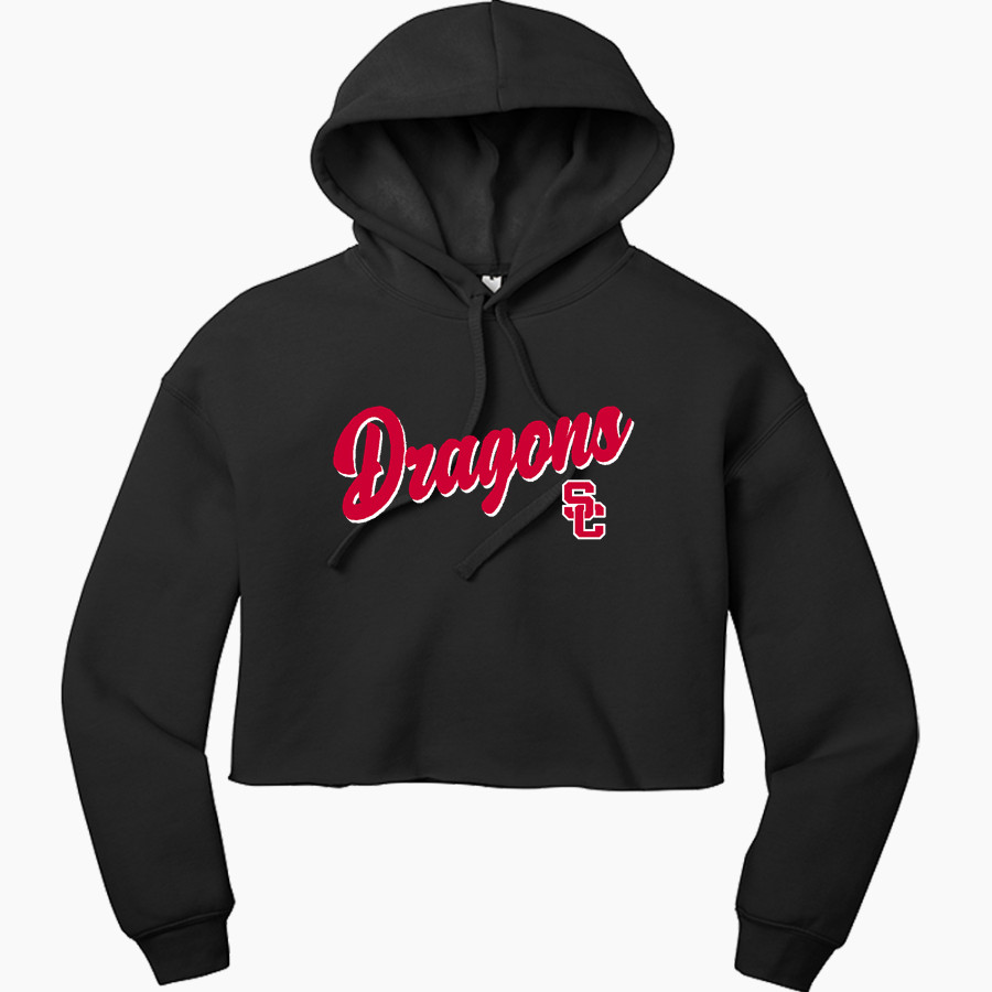 SWARTZ CREEK HIGH SCHOOL DRAGONS <span class="pdp-name-mascot">SWARTZ CREEK DRAGONS</span> Bella+Canvas Women's Sponge Fleece Cropped-Fleece Hoodie