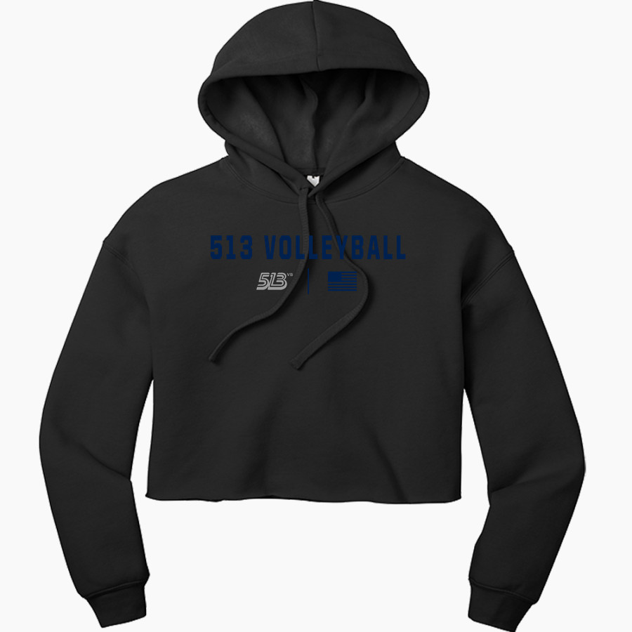 513 Volleyball 513 Volleyball <span class="pdp-name-mascot">513 Volleyball</span> Bella+Canvas Women's Sponge Fleece Cropped-Fleece Hoodie
