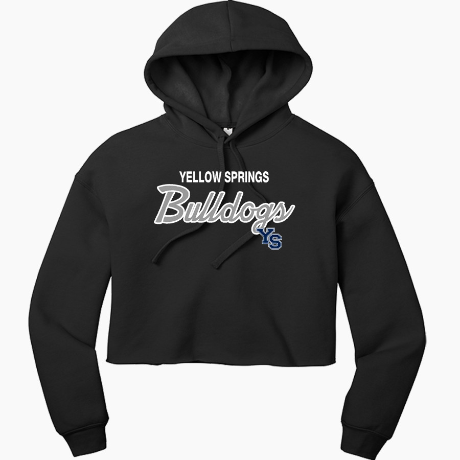 YELLOW SPRINGS HIGH SCHOOL BULLDOGS <span class="pdp-name-mascot">YELLOW SPRINGS BULLDOGS</span> Bella+Canvas Women's Sponge Fleece Cropped-Fleece Hoodie