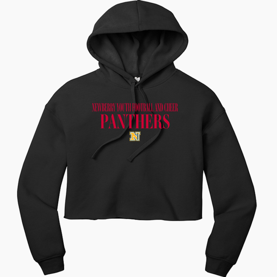 Newberry Youth Football And Cheer Panthers <span class="pdp-name-mascot">Newberry Youth Football And Cheer Panthers</span> Bella+Canvas Women's Sponge Fleece Cropped-Fleece Hoodie