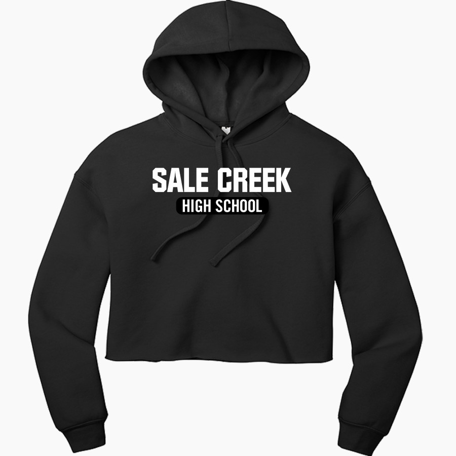 SALE CREEK Panthers Online Store <span class="pdp-name-mascot">SALE CREEK PANTHERS /LADY</span> Bella+Canvas Women's Sponge Fleece Cropped-Fleece Hoodie