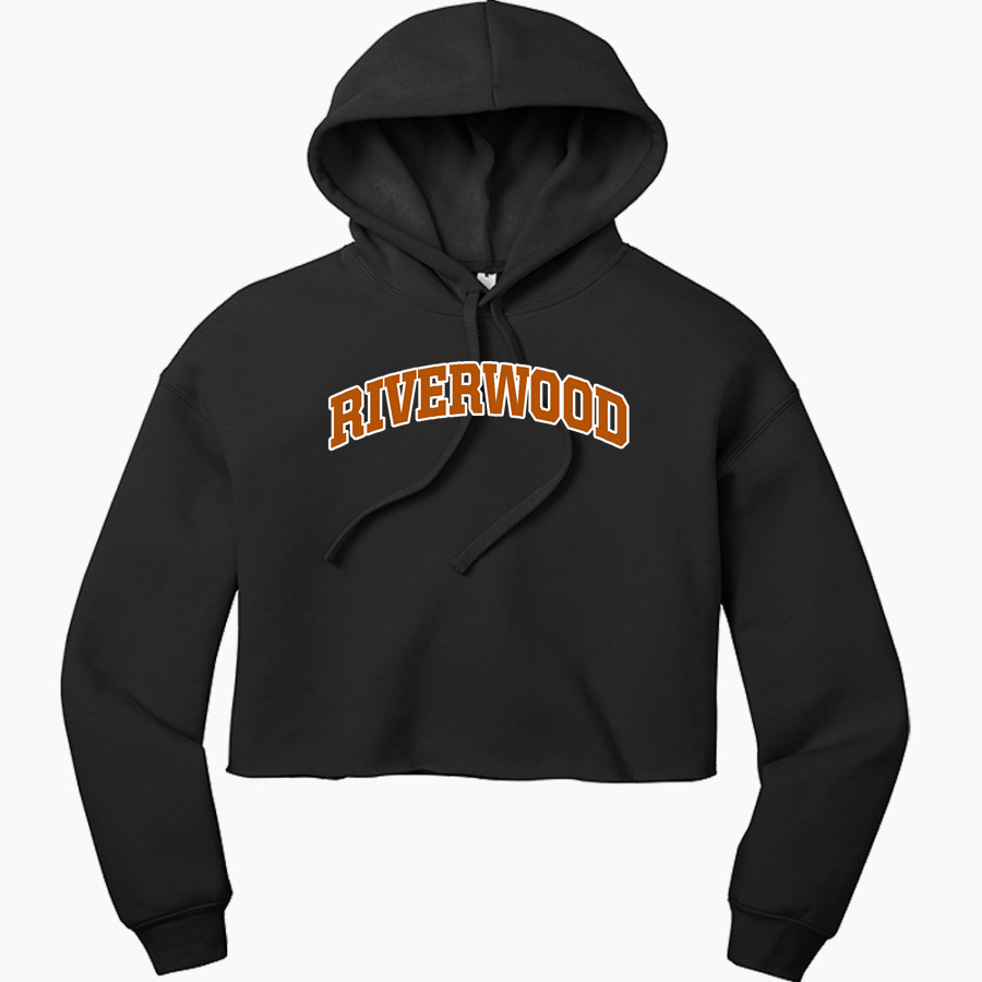 Riverwood Longhorns Bella+Canvas Women's Sponge Fleece Cropped Fleece Hoodie