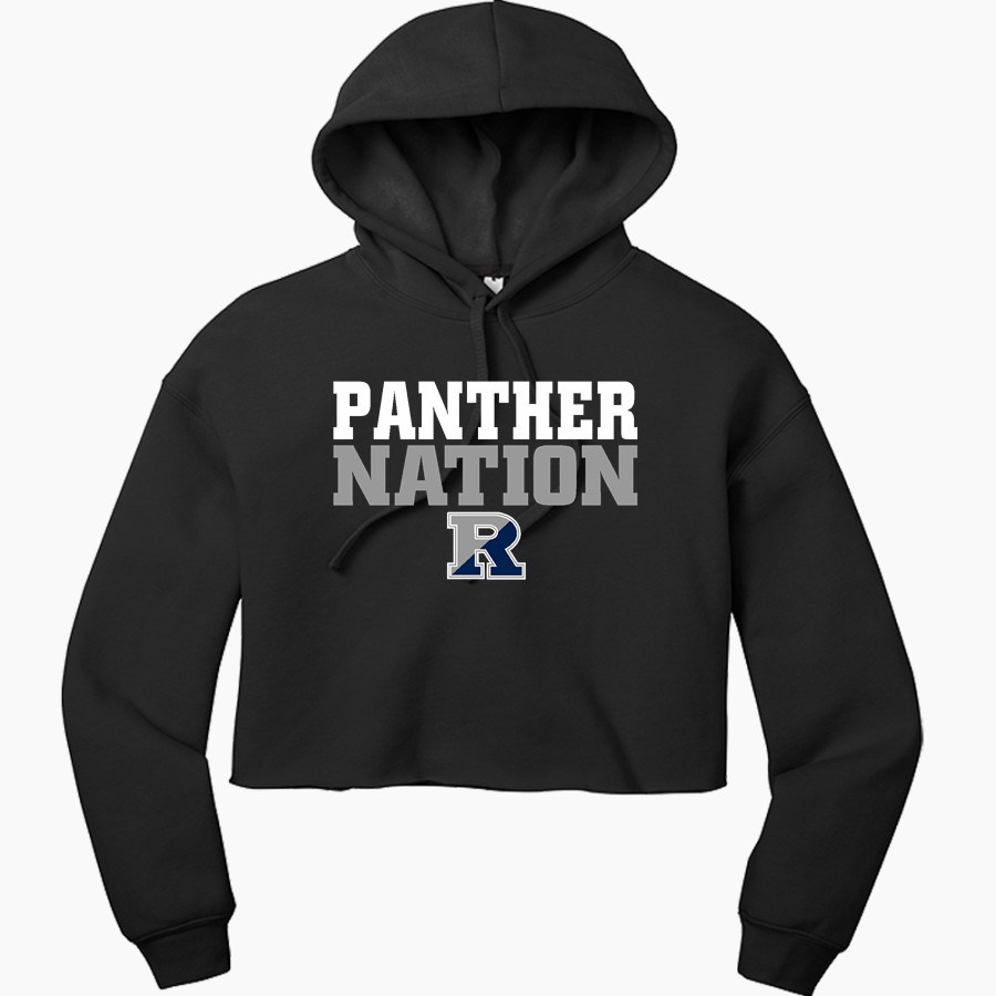 RANNEY SCHOOL PANTHERS <span class="pdp-name-mascot">THE RANNEY PANTHERS</span> Bella+Canvas Women's Sponge Fleece Cropped-Fleece Hoodie