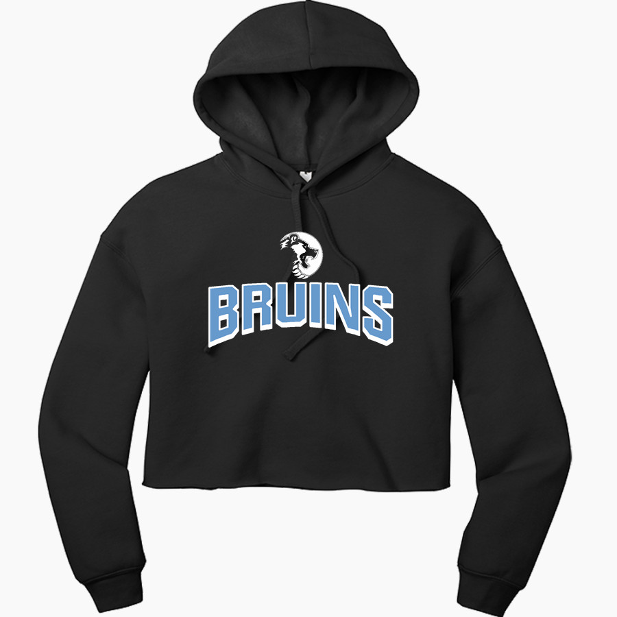 BARTLESVILLE HIGH SCHOOL BRUINS <span class="pdp-name-mascot">BARTLESVILLE BRUINS</span> Bella+Canvas Women's Sponge Fleece Cropped-Fleece Hoodie