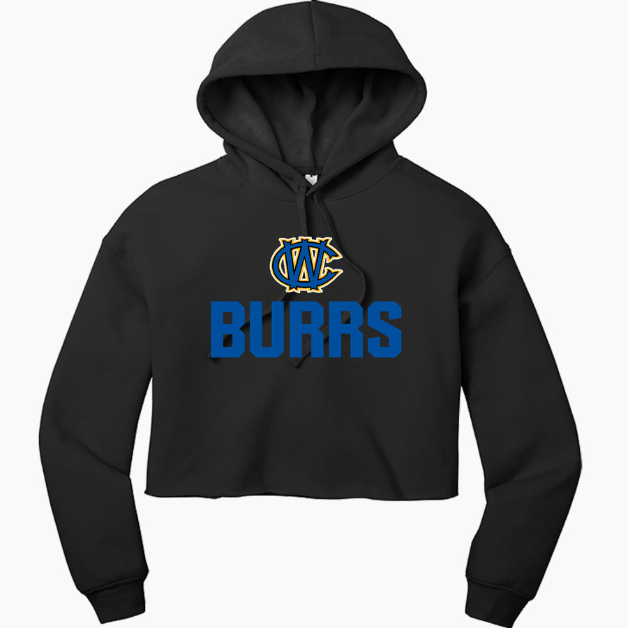 WEST PHILADELPHIA CATHOLIC HIGH SCHOOL BURRS Bella+Canvas Women's Sponge Fleece Cropped Fleece Hoodie