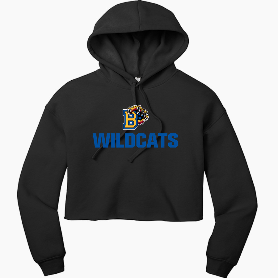 Brawley Union Wildcats <span class="pdp-name-mascot">Brawley Union Wildcats</span> Bella+Canvas Women's Sponge Fleece Cropped-Fleece Hoodie