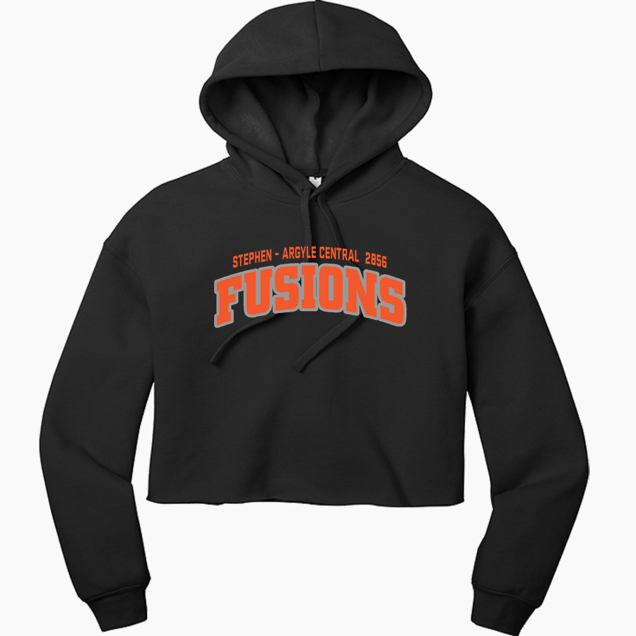 Stephen - Argyle Central 2856 Fusions Bella+Canvas Women's Sponge Fleece Cropped Fleece Hoodie