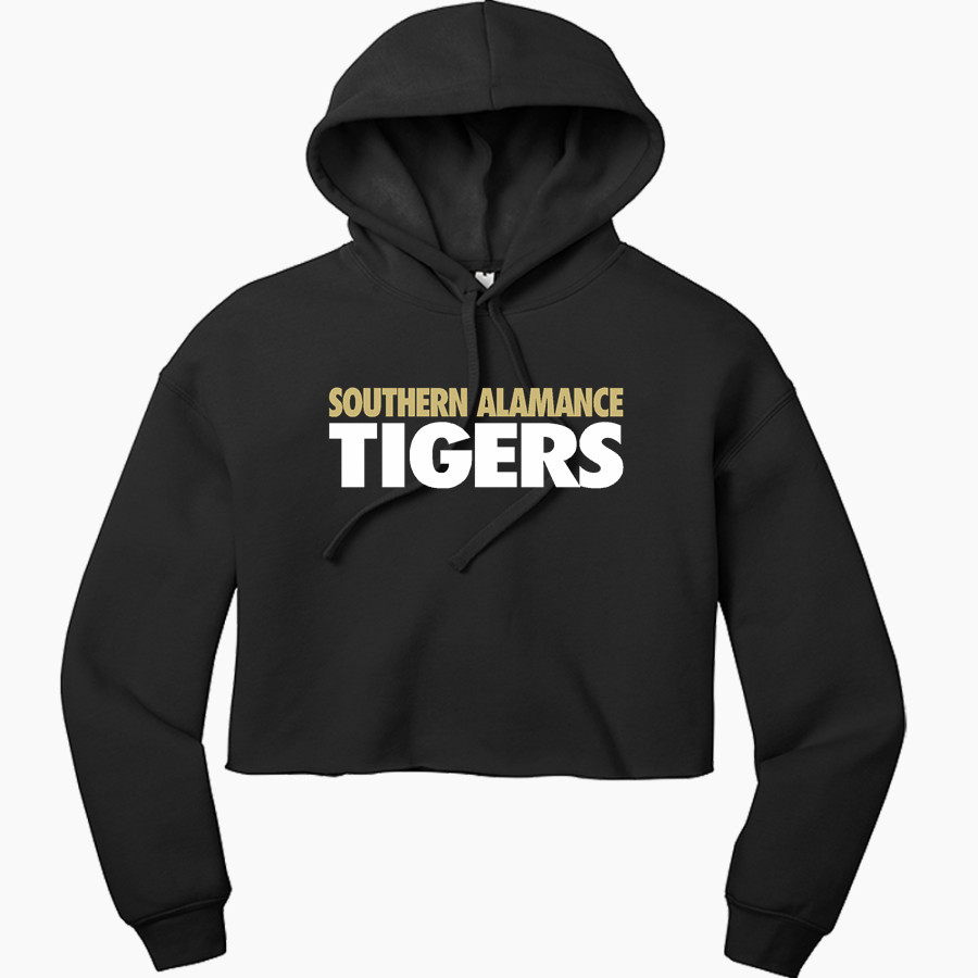 Southern Alamance Tigers <span class="pdp-name-mascot">Southern Alamance Tigers</span> Bella+Canvas Women's Sponge Fleece Cropped-Fleece Hoodie
