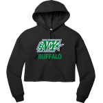 Buffalo Envy Allstar Cheerleading Envy <span class="pdp-name-mascot">Buffalo Envy Allstar Cheerleading</span> BELLA+CANVAS Women's Sponge Fleece Cropped-Fleece Hoodie Front Thumbnail