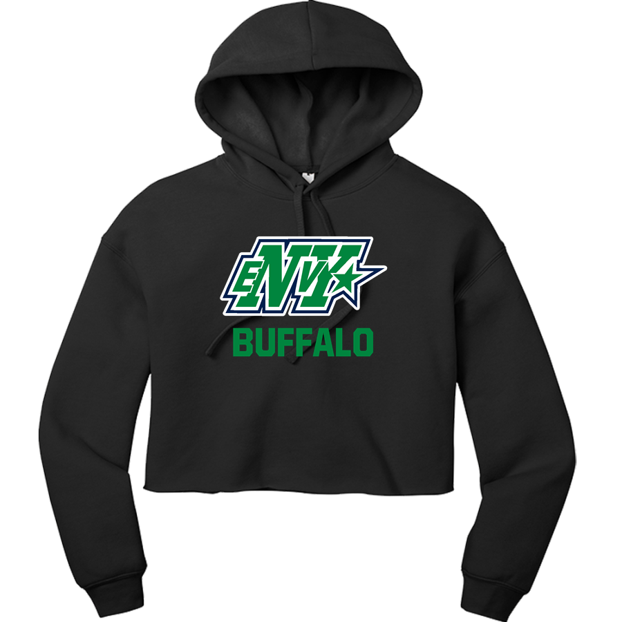Buffalo Envy Allstar Cheerleading Envy <span class="pdp-name-mascot">Buffalo Envy Allstar Cheerleading</span> BELLA+CANVAS Women's Sponge Fleece Cropped-Fleece Hoodie