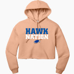 Hartwick Hawks Bella+Canvas Women's Sponge Fleece Cropped Fleece Hoodie Front Thumbnail