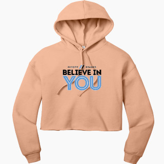 Bella+Canvas Women's Sponge Fleece Cropped Fleece Hoodie