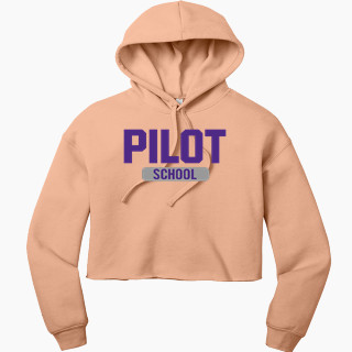 Bella+Canvas Women's Sponge Fleece Cropped Fleece Hoodie