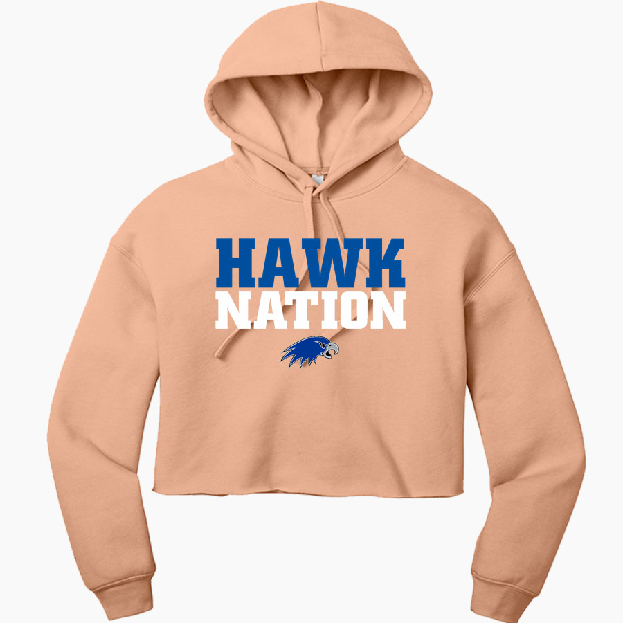 Hartwick Hawks Bella+Canvas Women's Sponge Fleece Cropped Fleece Hoodie