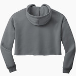 DOVER HIGH SCHOOL LONGHORNS Bella+Canvas Women's Sponge Fleece Cropped Fleece Hoodie Back Thumbnail