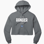 Texas School for the Deaf Bella+Canvas Women's Sponge Fleece Cropped-Fleece Hoodie- Front Thumbnail