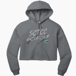 SCTCC Cyclones Online Apparel Store Bella+Canvas Women's Sponge Fleece Cropped Fleece Hoodie Front Thumbnail