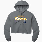 Bushnell Beacons Bella+Canvas Women's Sponge Fleece Cropped Fleece Hoodie Front Thumbnail