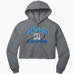 Costello Cougars <span class="pdp-name-mascot">Costello Elementary School Cougars</span> Bella+Canvas Women's Sponge Fleece Cropped-Fleece Hoodie Front Thumbnail