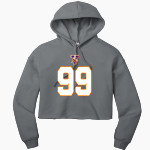 Missouri Valley Vikings <span class="pdp-name-mascot">Missouri Valley College Vikings</span> Bella+Canvas Women's Sponge Fleece Cropped-Fleece Hoodie Front Thumbnail