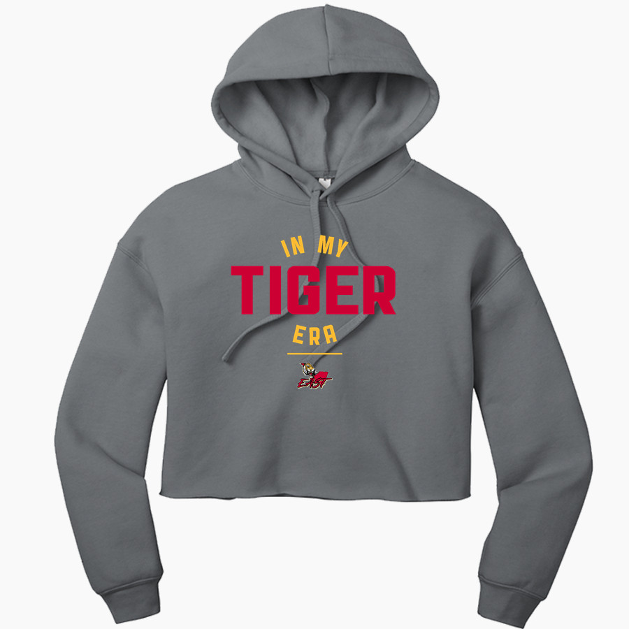 EAST IBERVILLE HIGH SCHOOL TIGERS <span class="pdp-name-mascot">EAST IBERVILLE TIGERS</span> Bella+Canvas Women's Sponge Fleece Cropped-Fleece Hoodie