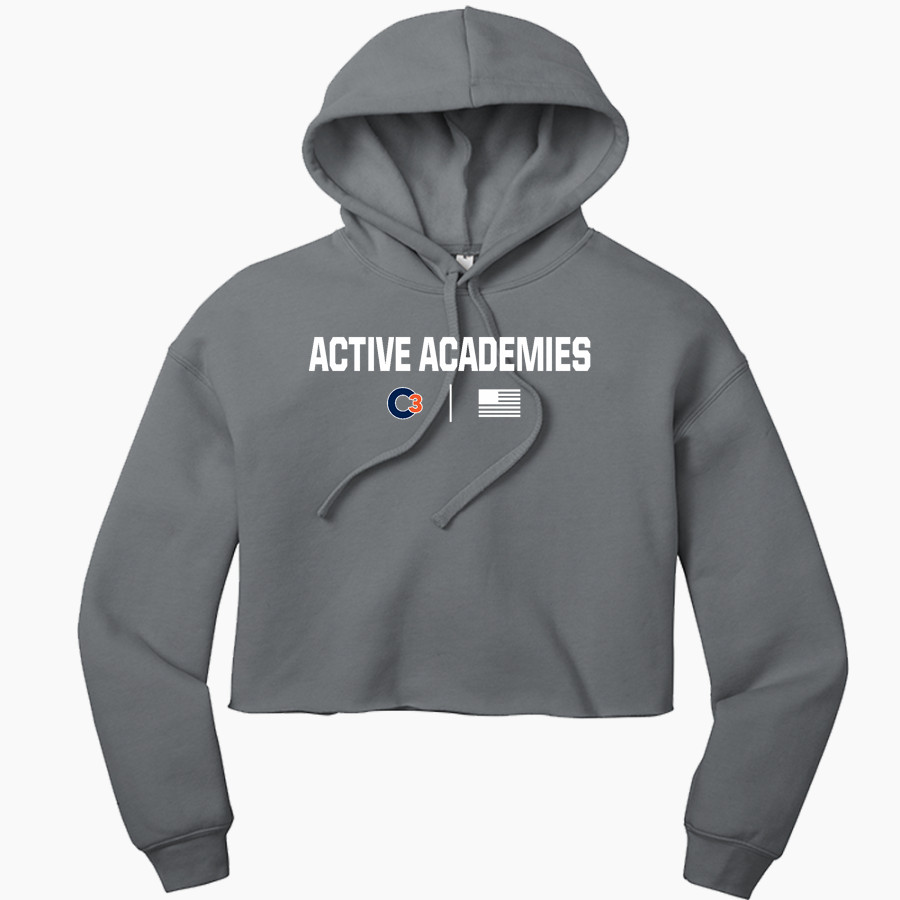 Active Academies Active Academy <span class="pdp-name-mascot">Active Academy</span> Bella+Canvas Women's Sponge Fleece Cropped-Fleece Hoodie