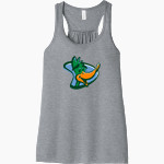 Delta College Pioneers <span class="pdp-name-mascot">Delta College Athletics Pioneers</span> Bella+Canvas Women's Flowy Racerback Tank Front Thumbnail