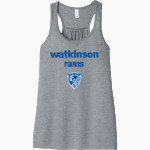 Watkinson Rams <span class="pdp-name-mascot">Watkinson Rams</span> Bella+Canvas Women's Flowy Racerback Tank Front Thumbnail