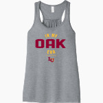 Lincoln Oaks <span class="pdp-name-mascot">Lincoln University Oaks</span> Bella+Canvas Women's Flowy Racerback Tank Front Thumbnail