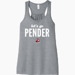 PENDER HIGH SCHOOL PENDRAGONS <span class="pdp-name-mascot">PENDER PENDRAGONS</span> Bella+Canvas Women's Flowy Racerback Tank Front Thumbnail