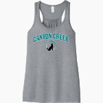 Canyon Creek Coyotes <span class="pdp-name-mascot">Canyon Creek Elementary</span> Bella+Canvas Women's Flowy Racerback Tank Front Thumbnail