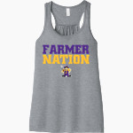 FARMINGTON HIGH SCHOOL FARMERS <span class="pdp-name-mascot">FARMINGTON FARMERS</span> Bella+Canvas Women's Flowy Racerback Tank Front Thumbnail