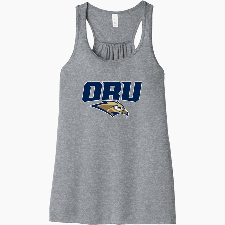 Oral Roberts Golden Eagles <span class="pdp-name-mascot">Oral Roberts Golden Eagles</span> Bella+Canvas Women's Flowy Racerback Tank