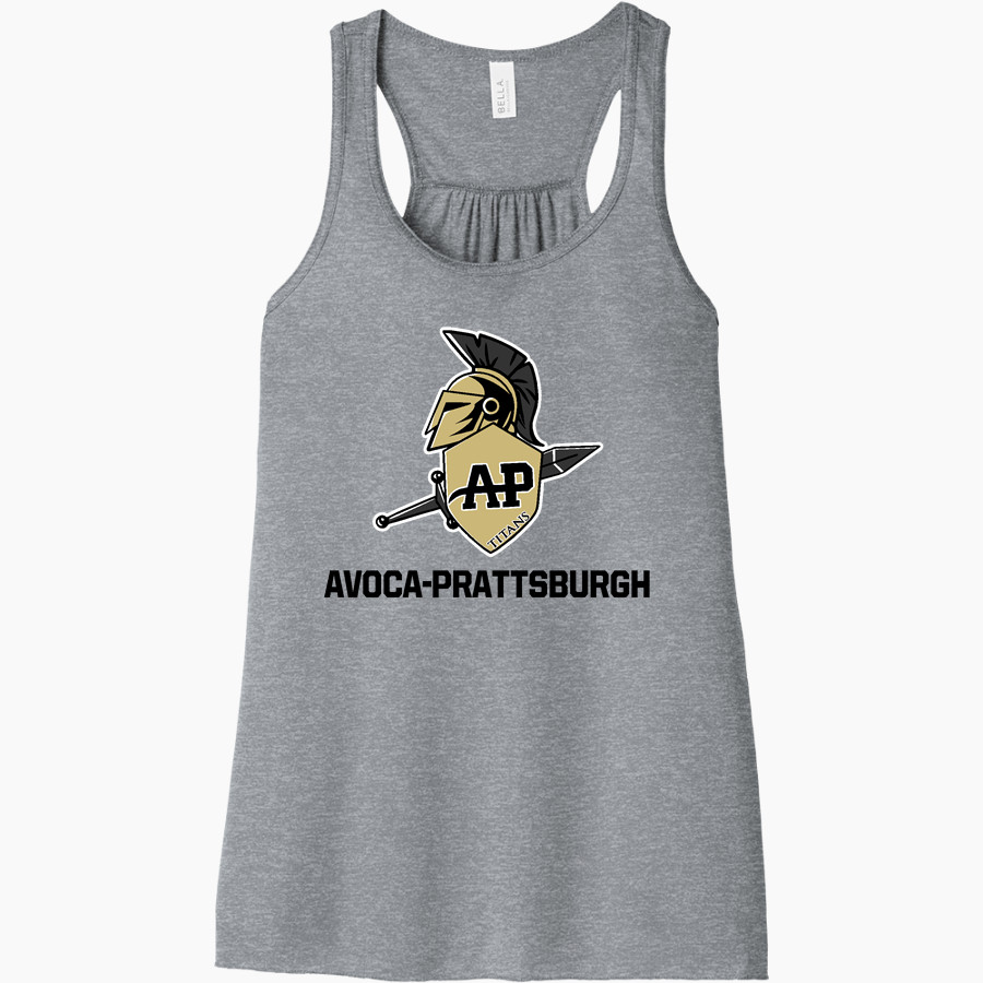 Avoca-Prattsburgh Titans <span class="pdp-name-mascot">Avoca-Prattsburgh</span> Bella+Canvas Women's Flowy Racerback Tank
