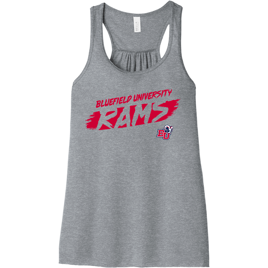 Bluefield University Sideline Store <span class="pdp-name-mascot">Bluefield University</span> BELLA+CANVAS Women's Flowy Racerback Tank