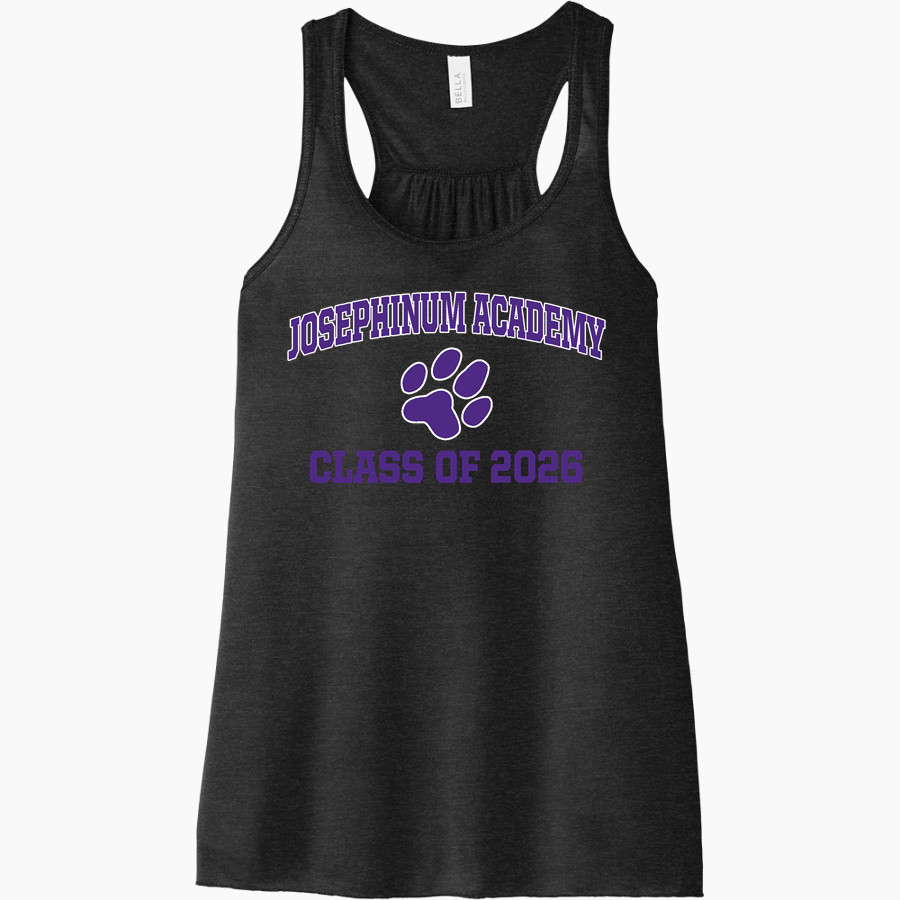 Josephinum Academy of the Sacred Heart <span class="pdp-name-mascot">Josephinum Academy Cougars</span> Bella+Canvas Women's Flowy Racerback Tank