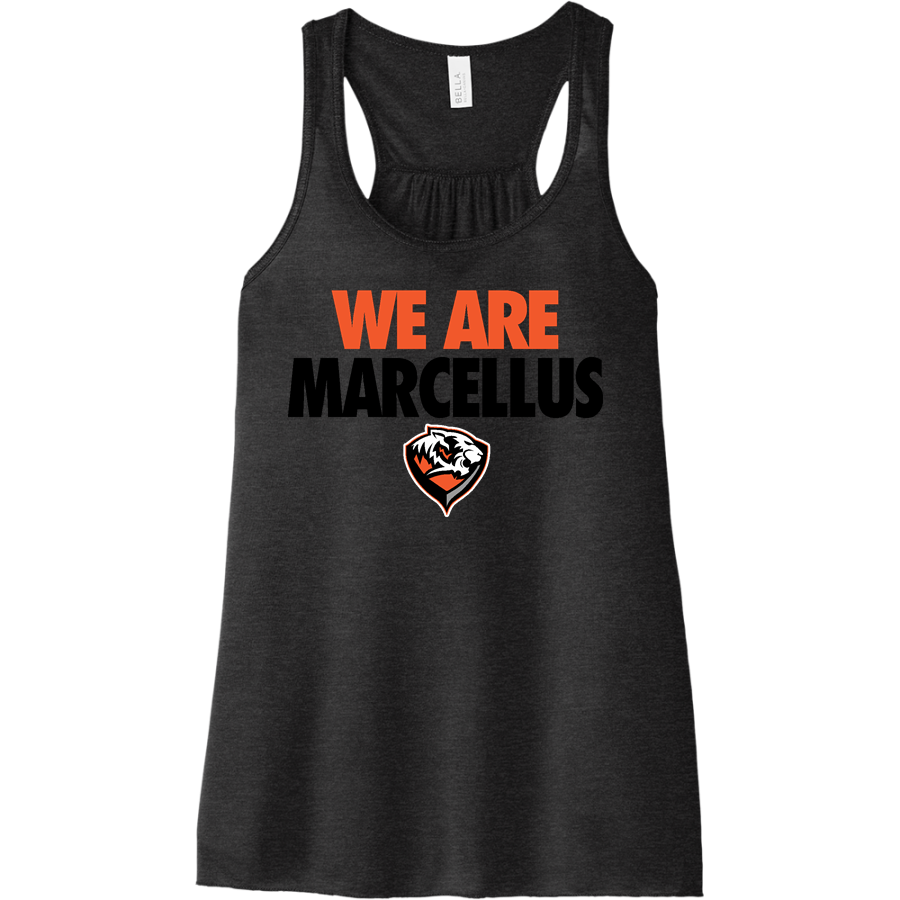 MARCELLUS HIGH SCHOOL WILDCATS <span class="pdp-name-mascot">MARCELLUS WILDCATS</span> Bella+Canvas Women's Flowy Racerback Tank