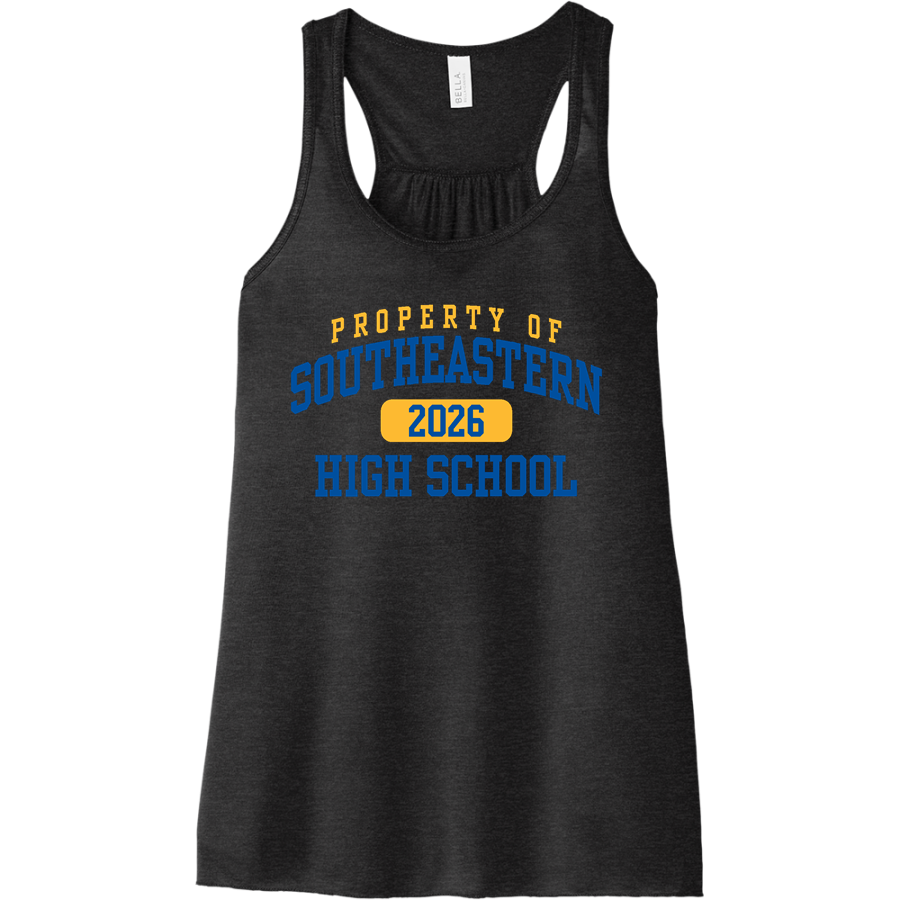 SOUTHEASTERN HIGH SCHOOL SUNS <span class="pdp-name-mascot">SOUTHEASTERN SUNS /LADY</span> Bella+Canvas Women's Flowy Racerback Tank