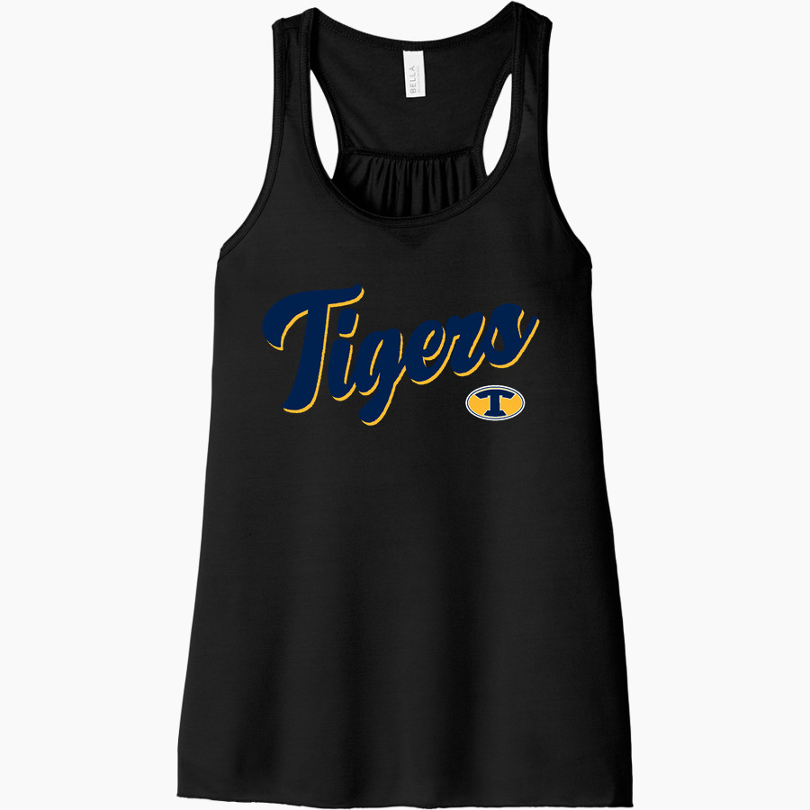 TROUP HIGH SCHOOL TIGERS <span class="pdp-name-mascot">TROUP TIGERS</span> Bella+Canvas Women's Flowy Racerback Tank