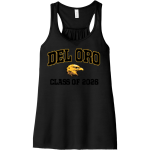 Del Oro Golden Eagles <span class="pdp-name-mascot">Del Oro High School</span> Bella+Canvas Women's Flowy Racerback Tank Front Thumbnail