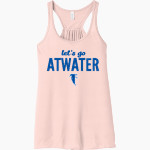 ATWATER HIGH SCHOOL FALCONS Bella+Canvas Women's Flowy Racerback Tank Front Thumbnail