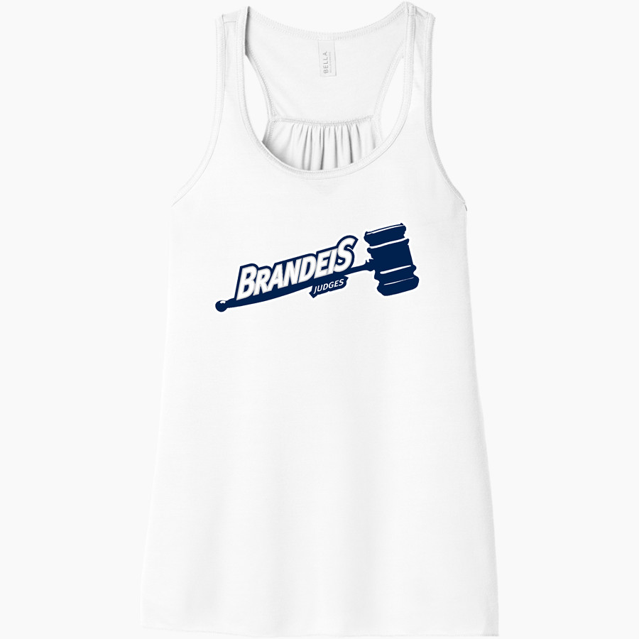 Brandeis Judges Online Store <span class="pdp-name-mascot">Brandeis Judges</span> Bella+Canvas Women's Flowy Racerback Tank