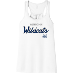 WILMINGTON HIGH SCHOOL WILDCATS <span class="pdp-name-mascot">WILMINGTON WILDCATS</span> Bella+Canvas Women's Flowy Racerback Tank Front Thumbnail