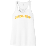 GENESIS PREP ACADEMY Jaguars <span class="pdp-name-mascot">Genesis Prep Jaguars</span> Bella+Canvas Women's Flowy Racerback Tank Front Thumbnail