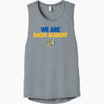 BACON ACADEMY BOBCATS Bella+Canvas Women's Flowy Scoop Muscle Tank Front Thumbnail