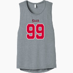 Sacred Heart Academy Sharks <span class="pdp-name-mascot">Sacred Heart Academy Sharks</span> Bella+Canvas Women's Flowy Scoop Muscle Tank Front Thumbnail