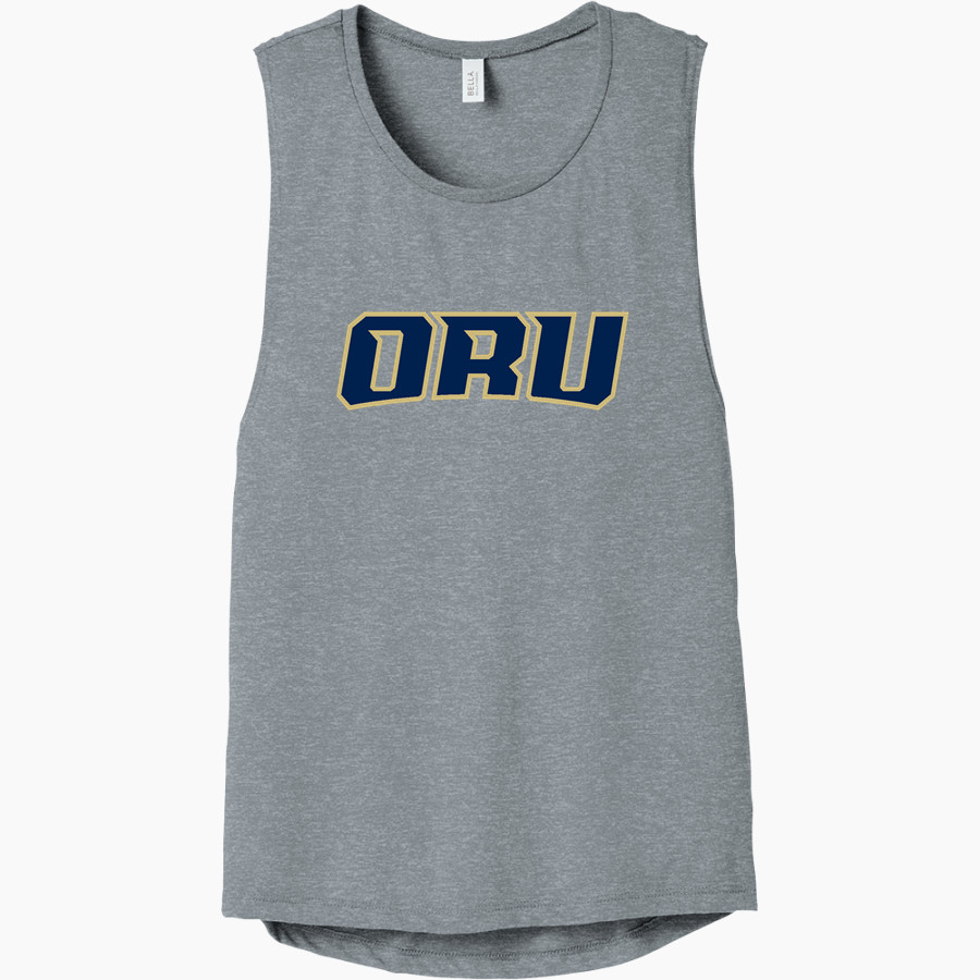 Oral Roberts Golden Eagles <span class="pdp-name-mascot">Oral Roberts Golden Eagles</span> Bella+Canvas Women's Flowy Scoop Muscle Tank